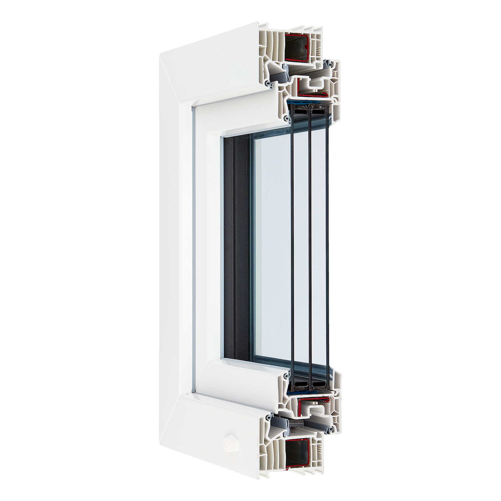 PVC-Fenster Querschnitt
